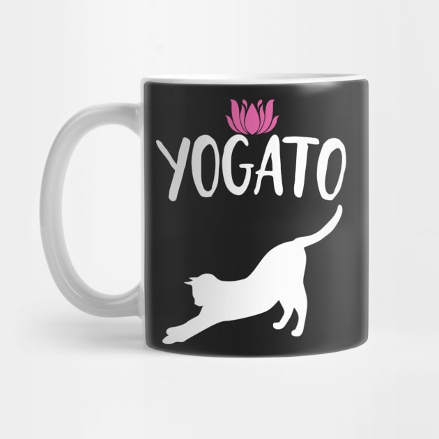 Yogato Cat Pose Funny Yoga by Eugenex